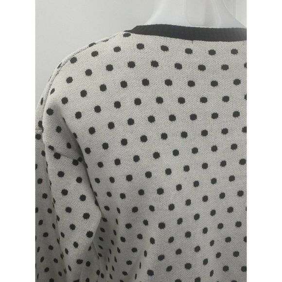 forever 21  Print Polka Dot Sweater Medium Long Sleeve Round Neck - Picture 8 of 10